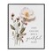 Stupell Industries Grateful Heart Pressed Flowers Framed Giclee, design by Lettered and Lined